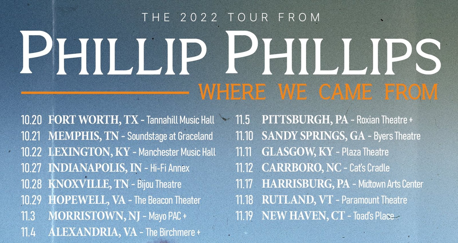 Get Your Tickets: Phillip Phillips Announces Fall Tour!